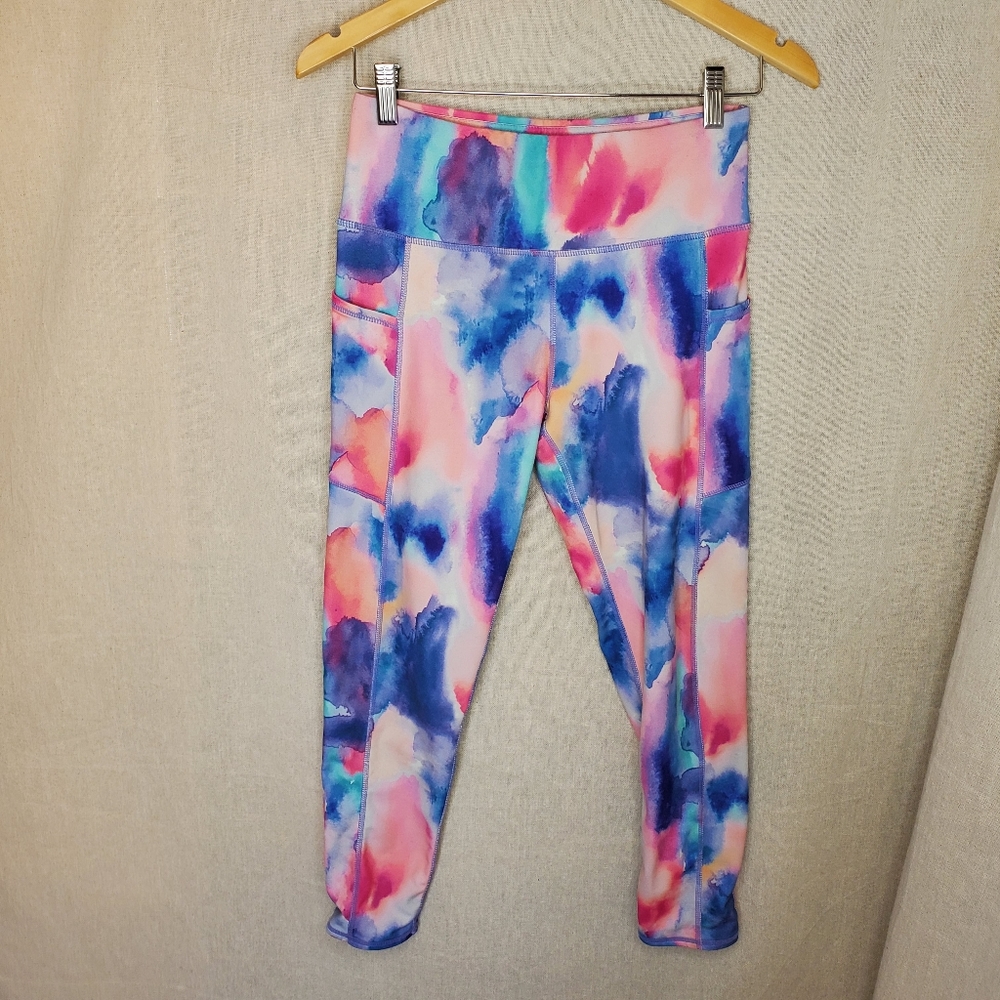 ☆☆ Threads 4 Thought ReActive Leggings Size Small Pink White Blue Purple